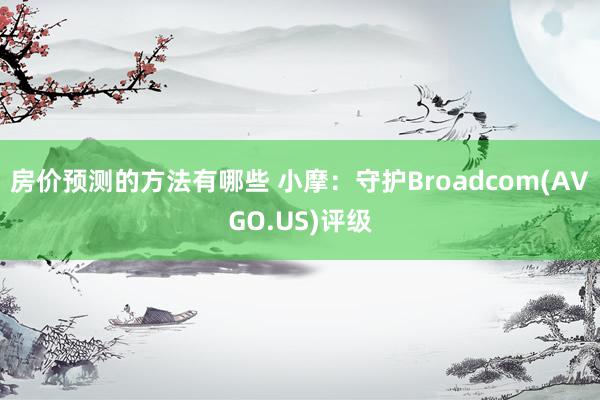 房价预测的方法有哪些 小摩：守护Broadcom(AVGO.US)评级