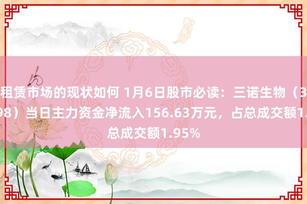 租赁市场的现状如何 1月6日股市必读：三诺生物（300298）当日主力资金净流入156.63万元，占总成交额1.95%