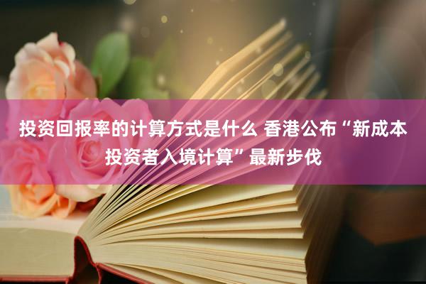 投资回报率的计算方式是什么 香港公布“新成本投资者入境计算”最新步伐