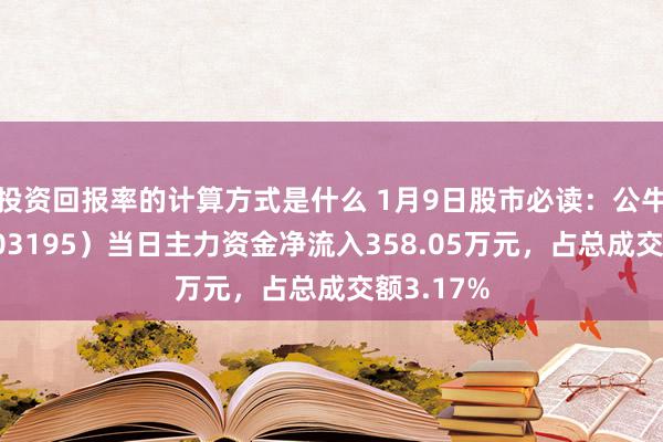 投资回报率的计算方式是什么 1月9日股市必读：公牛集团（603195）当日主力资金净流入358.05万元，占总成交额3.17%