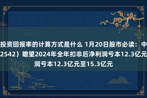 投资回报率的计算方式是什么 1月20日股市必读：中化岩土（002542）瞻望2024年全年扣非后净利润亏本12.3亿元至15.3亿元