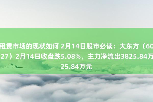 租赁市场的现状如何 2月14日股市必读：大东方（600327）2月14日收盘跌5.08%，主力净流出3825.84万元